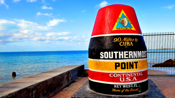 Southernmost Point in Key West, Florida; courtesy of Fla-Keys.com